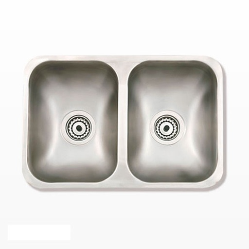 [21588] Pileta de Cocina Doble Mi Pileta 57x37x18cm 304