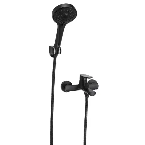 [37832] Grifería Monocomando Ducha Exterior c/Pico FV Aromo Negro 310/D8 NG