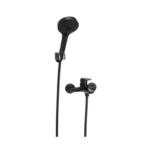 [37835] Grifería Monocomando Ducha Exterior c/Pico FV Epuyén Negro 310/L2 NG