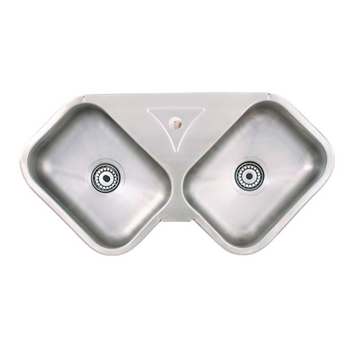 [21591] Pileta de Cocina Esquinera Mi Pileta Lujo 67x67x18cm 350