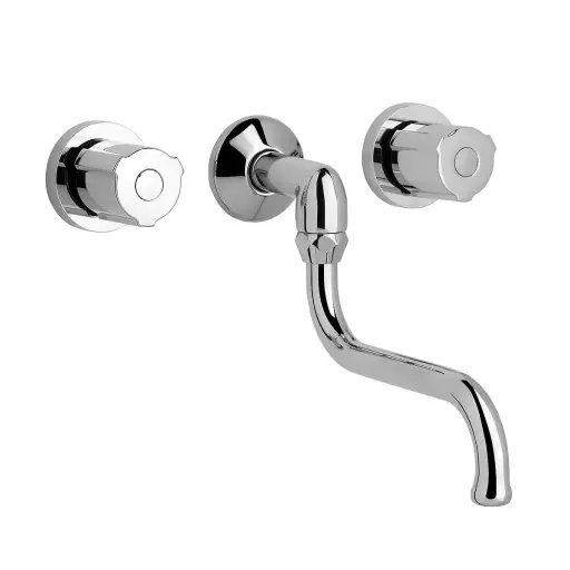 [18647] Grifería de Cocina de Pared FV Línea Radal Cromo 403/C7