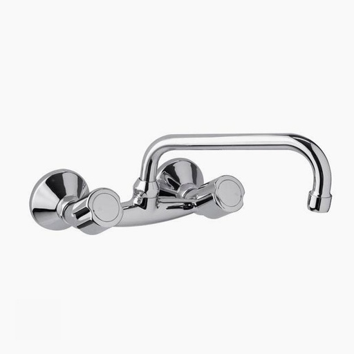[16107] Grifería de Cocina de Pared Pico Móvil FV Allegro Cromo 409/15
