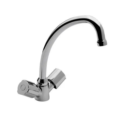 [18648] Grifería Doble Comando de Cocina de Mesada FV Radal Cromo 410/C7