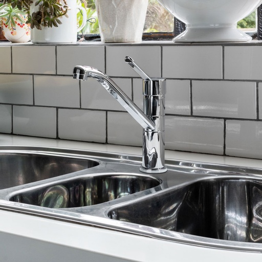 [15828] Grifería Monocomando de Cocina Pico Alto FV Newport Cromo 411.02/B2