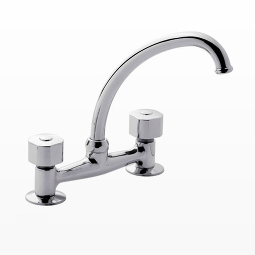 [15600] Grifería Doble Comando de Cocina de Mesada FV Arizona Plus Cromo 413/B1P