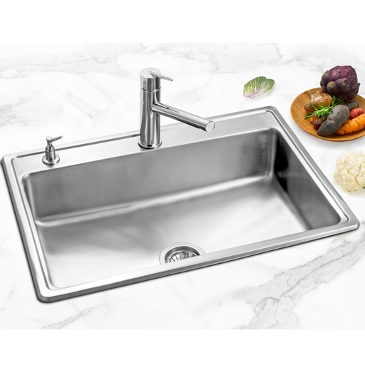 [51829] Pileta de Cocina Simple Mi Pileta (Enc.) 68x41x17cm 780E