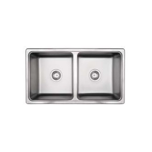 [21432] Pileta de Cocina Doble Mi Pileta Lujo (Enc.) 76x41x17cm 786-E