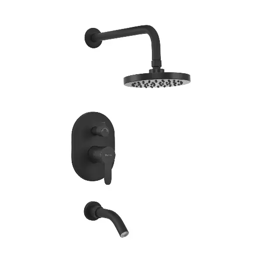 [51357] Grifería Monocomando de Ducha Peirano Adra Black 80-203N