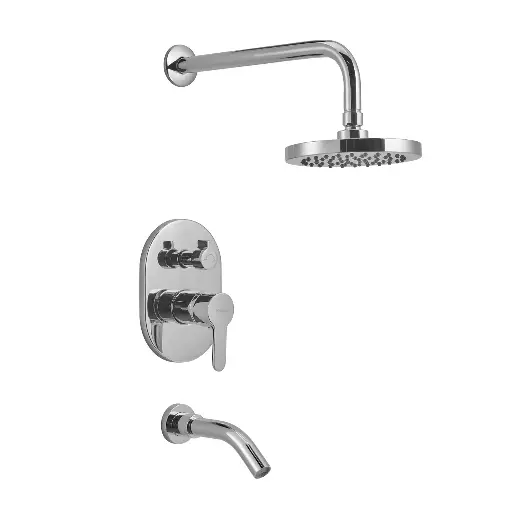 [51238] Grifería Monocomando de Ducha Peirano Adra Plus Cromo 80-203P