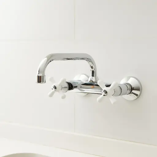 [24092] Grifería de Cocina de Pared Peirano Línea Ares Cromo 944CR
