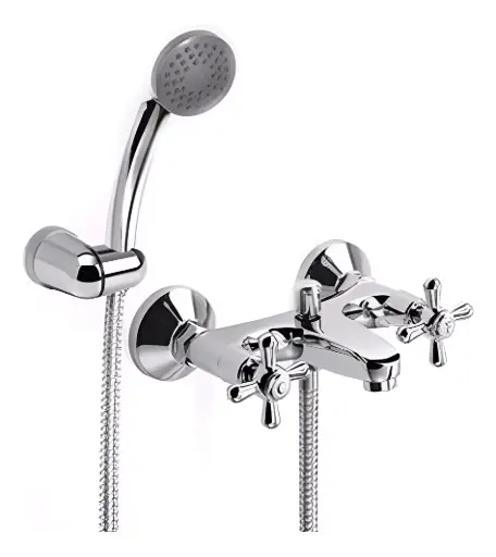 [51217] Grifería Ducha Exterior con Transferencia Peirano Ares Cromo 414/CR