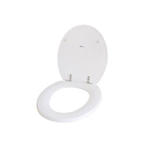 [17895] Asiento de Inodoro Flowater Línea Italiana/Andina Herraje Cromo