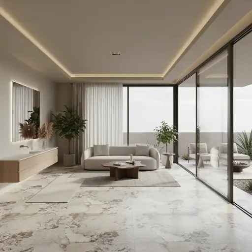[70956] Porcelanato Vite Austral Ivory Eco Natural 120x120 (1ra Calidad)