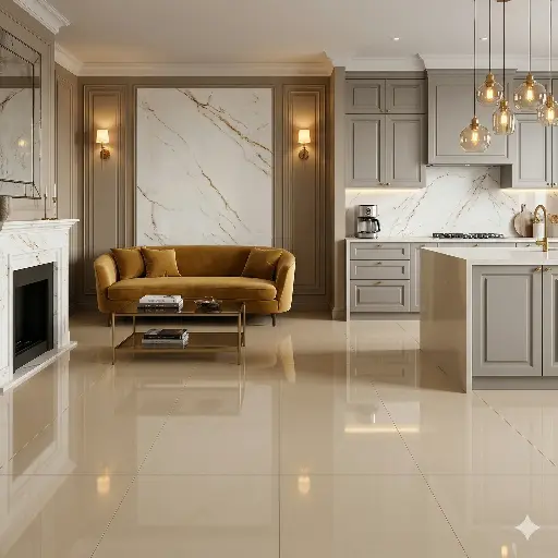 [30443] Porcelanato Lume Avorio Bege Pulido 75x75 (1ra Calidad)