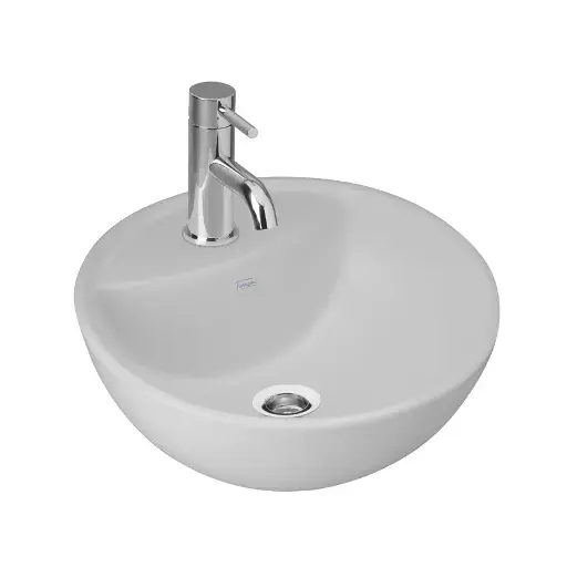 [10127] Bacha de Apoyo 1 Agujero Ferrum Tori Redonda 42cm L247K-B