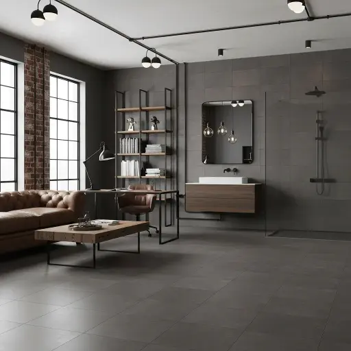 [70937] Porcelanato Vite Basaltina Black Eco Natural 60x120 (1ra Calidad)