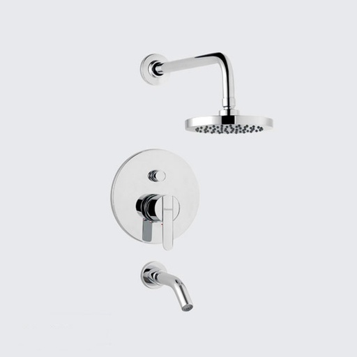 [51045] Grifería Monocomando de Ducha Peirano Línea Bilbao Cromo 80-130