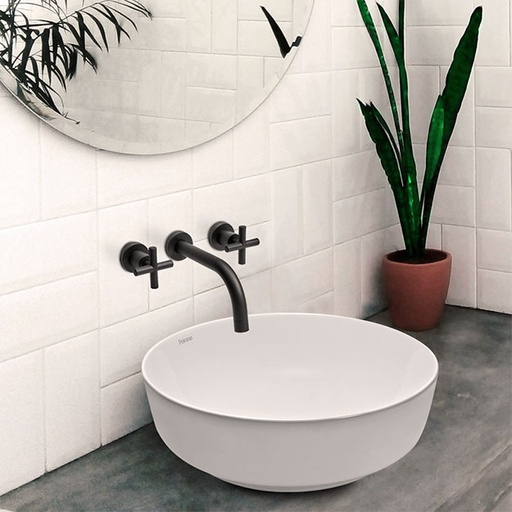 [66146] Grifería de Pared para Lavatorio Peirano Black Velvet 62-190