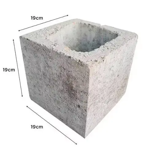 [11524] Bloque de Hormigón Medio Liso 19x19x19 SB M 20