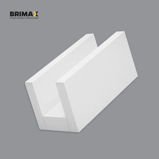 [12965] Ladrillo U de Hormigón Celular Brimax 15x20x60 P84
