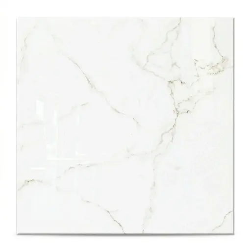 [30444] Porcelanico Lume Carrara Bianco Pulido 75x75 (1ra Calidad)