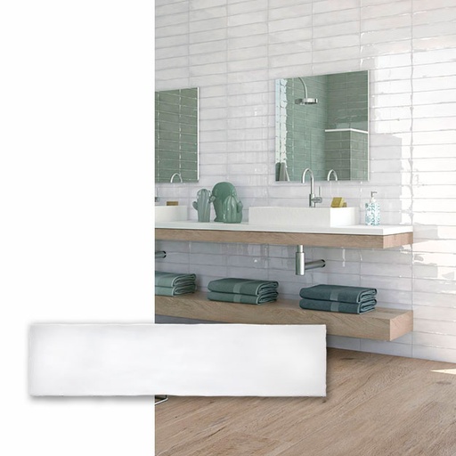 [30055] Revestimiento Colonial White Brillante 7.5x30