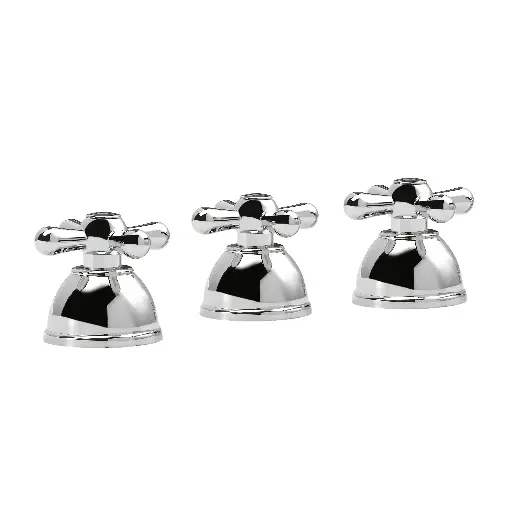 [51028] Grifería de Bidet Peirano Línea Cruz Cromo 70-045