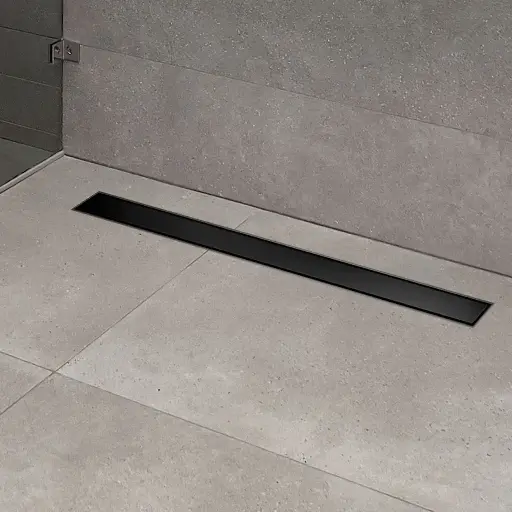 [60518] Desagüe Lineal Clásico Atrim 70cm Negro Mate