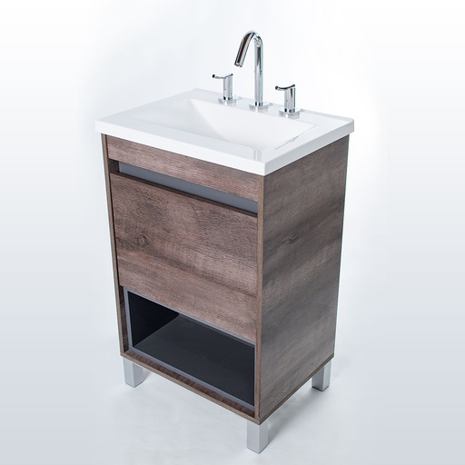 [30615] Vanitory de Pie 50cm 3 Agujeros Watervan Dokker Terra