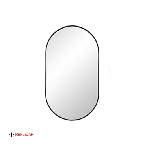 [11232] Espejo Reflejar Tic Tac Black 40x70cm