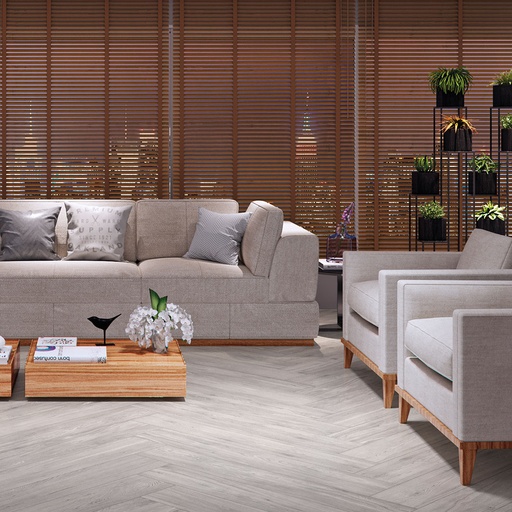 [30250] Porcelanato Portinari Giardino Gris ACT 20x120 59180