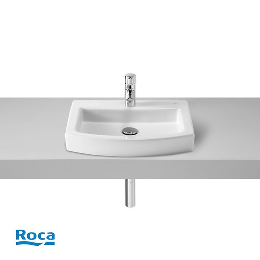 [26669] Lavatorio 3 Agujeros Roca Línea Hall 52cm Blanco