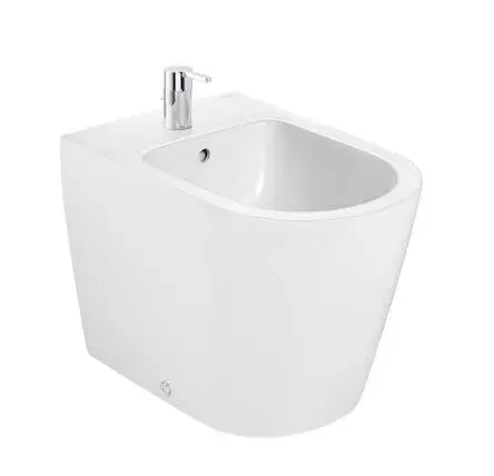 [2834] Bidet 1 Agujero Roca Línea Inspira Round Blanco