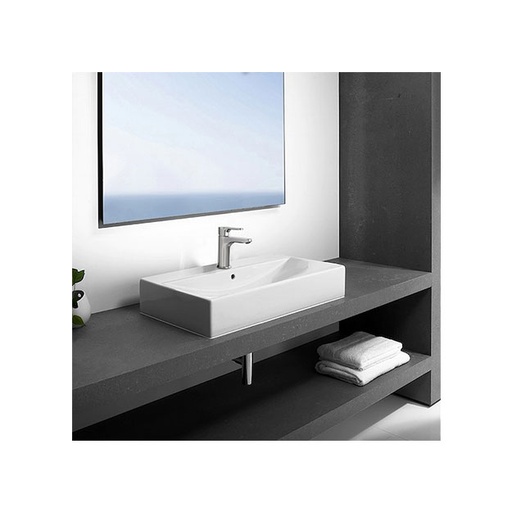 [25206] Lavatorio Roca Diverta 75cm 1 Agujero Blanco
