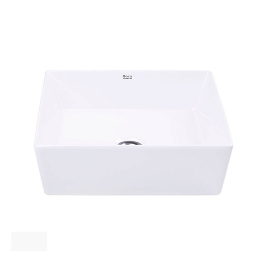 [2854] Bacha de Apoyo Roca Kira Square 38cm Blanco