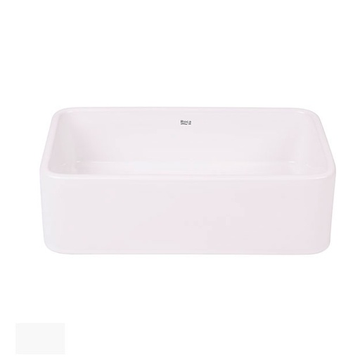 [2853] Bacha de Apoyo Roca Lea Rectangular 45x30cm Blanco