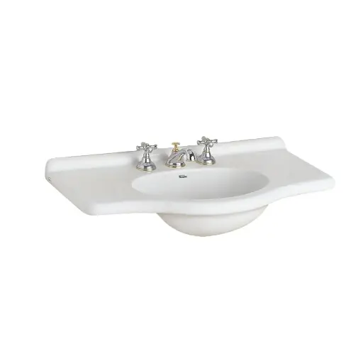 [14044] Lavatorio Ferrum Limoges 85cm 3 Agujeros Blanco LI83F B