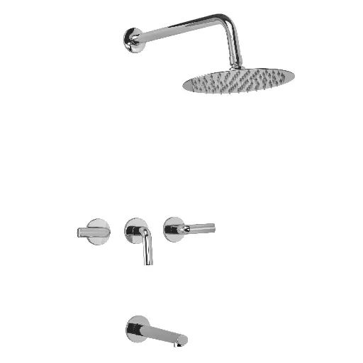 [51135] Grifería de Ducha con Transferencia Peirano Live Cromo Cierre Cerámico 80-199