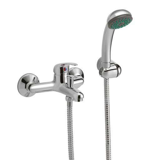 [51833] Grifería Monocomando Ducha Exterior Peirano Lugo Cromo 83-133