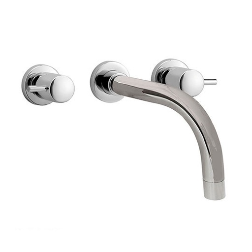 [51094] Grifería de Pared para Lavatorio Peirano Marbella Cromo 62-121