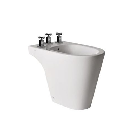 [10306] Bidet 3 Agujeros Ferrum Línea Marina Blanco BHm³J B