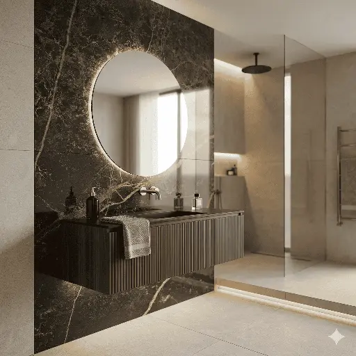 [30238] Porcelanico Lume Marquina Gold Pulido 62x119 (1ra Calidad)
