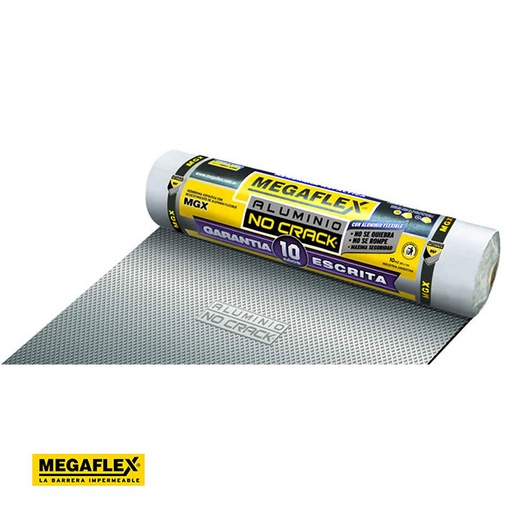 [1809] Membrana Asfáltica Megaflex No Crack Color Gris 40kg