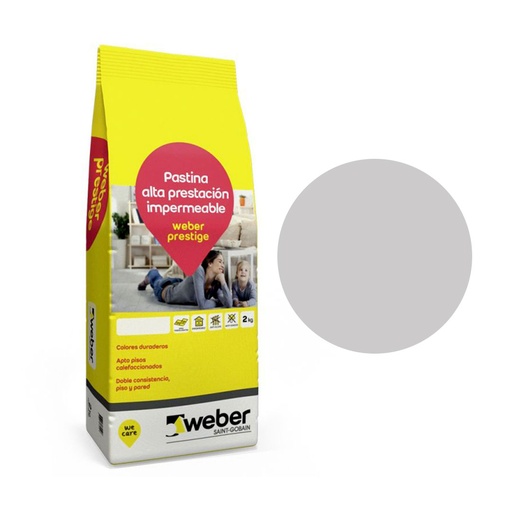 [58633] Pastina Weber Prestige Color Gris Perla (Bolsa 2kg)