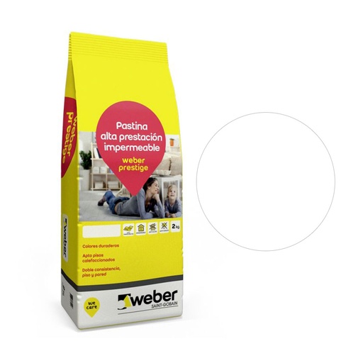 [58625] Pastina Weber Prestige Color Nieve (Bolsa 2kg)