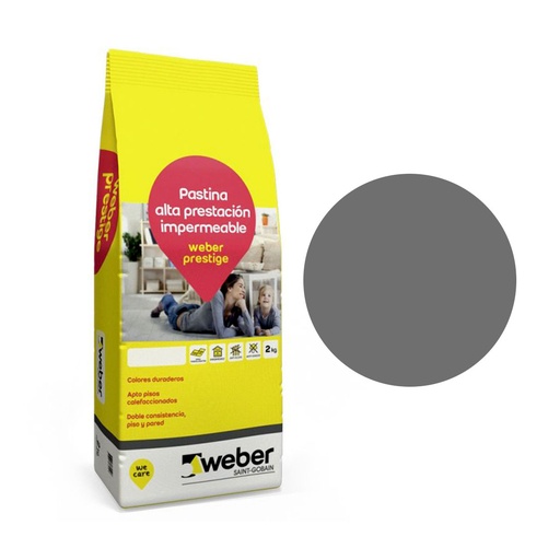 [58621] Pastina Weber Prestige Color Plomo (Bolsa 2kg)