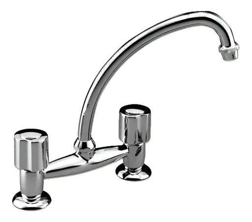 [51258] Grifería de Cocina de Mesada Peirano Renacer Cromo 51-002