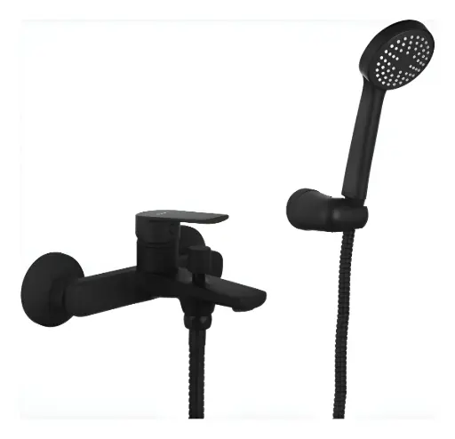 [51346] Grifería Monocomando Ducha Exterior c/ Transf. Peirano Río Black 83-176N