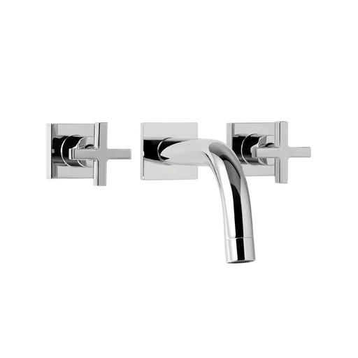 [51844] Grifería de Pared para Lavatorio Peirano Santander Cromo 62-135