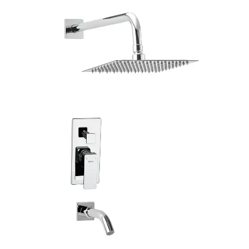 [55504] Grifería Monocomando de Ducha Peirano Soria Cromo 80-152